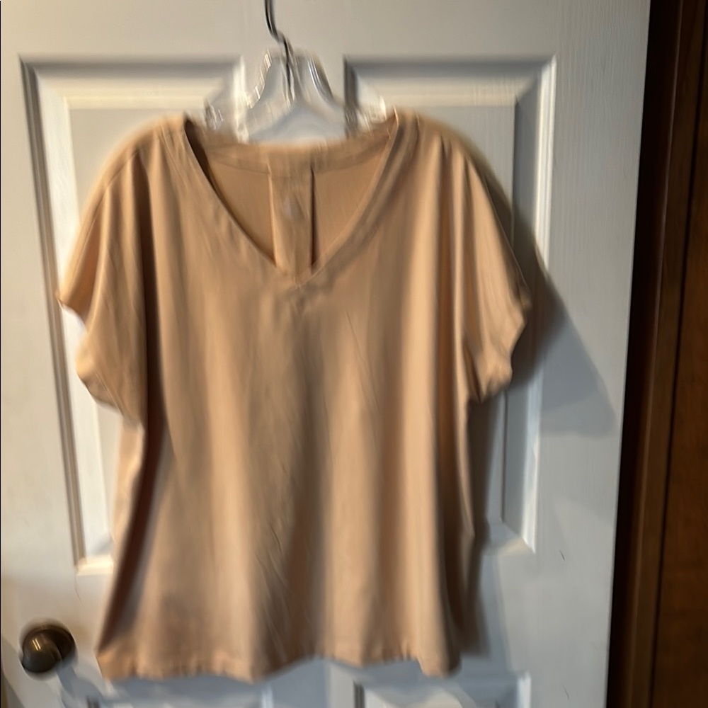 J Jill pleat back tee short sleeves size XL